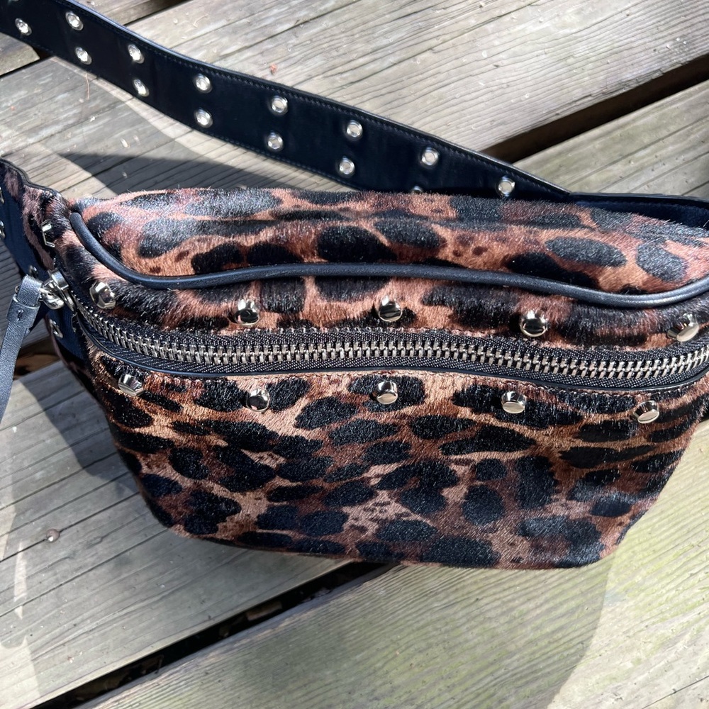 All Saints leopard print crossbody